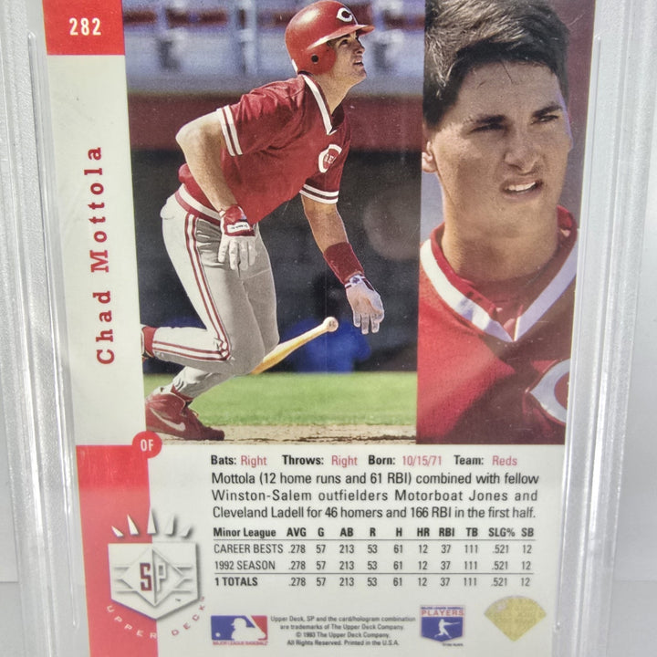 1993 Upper Deck SP Chad Mottola Rookie Prospect Foil #282 PSA 8 NM-MT B2