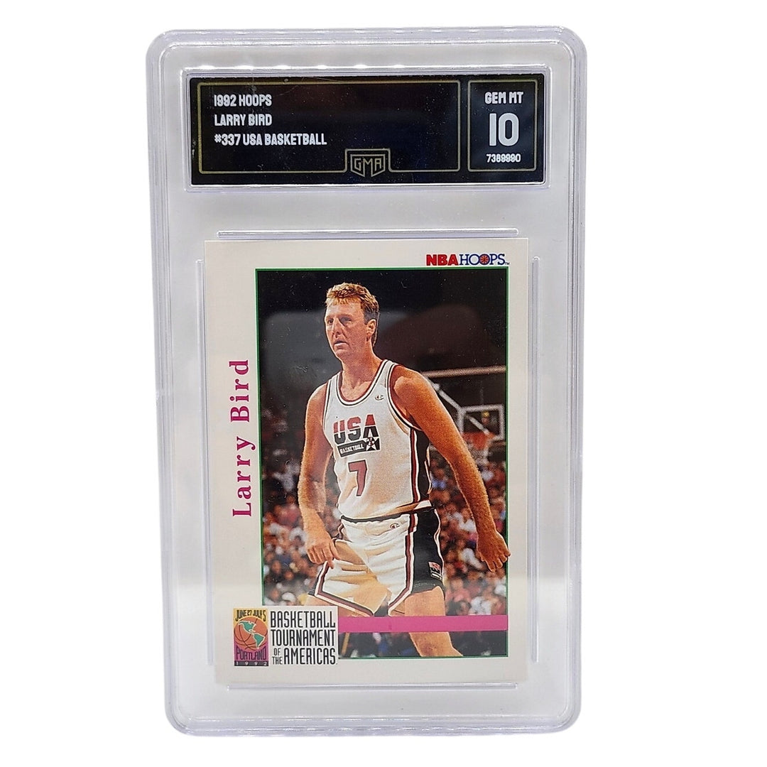 1992 Hoops Larry Bird #337 USA Basketball Olympic Dream Team GMA 10 GEM