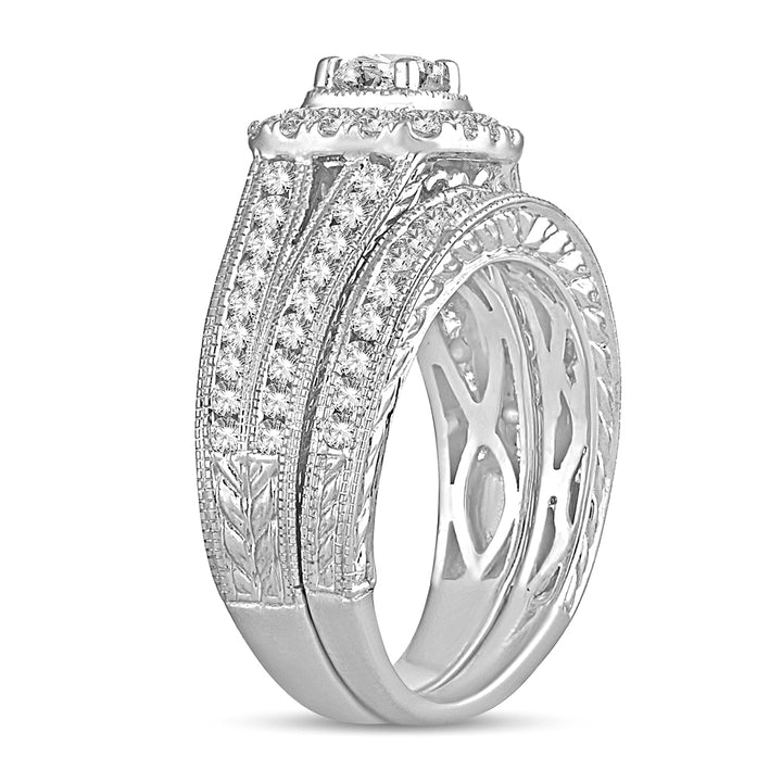 Brilliant 14k White Gold Lab Diamond Engagement Ring (1.50CT)