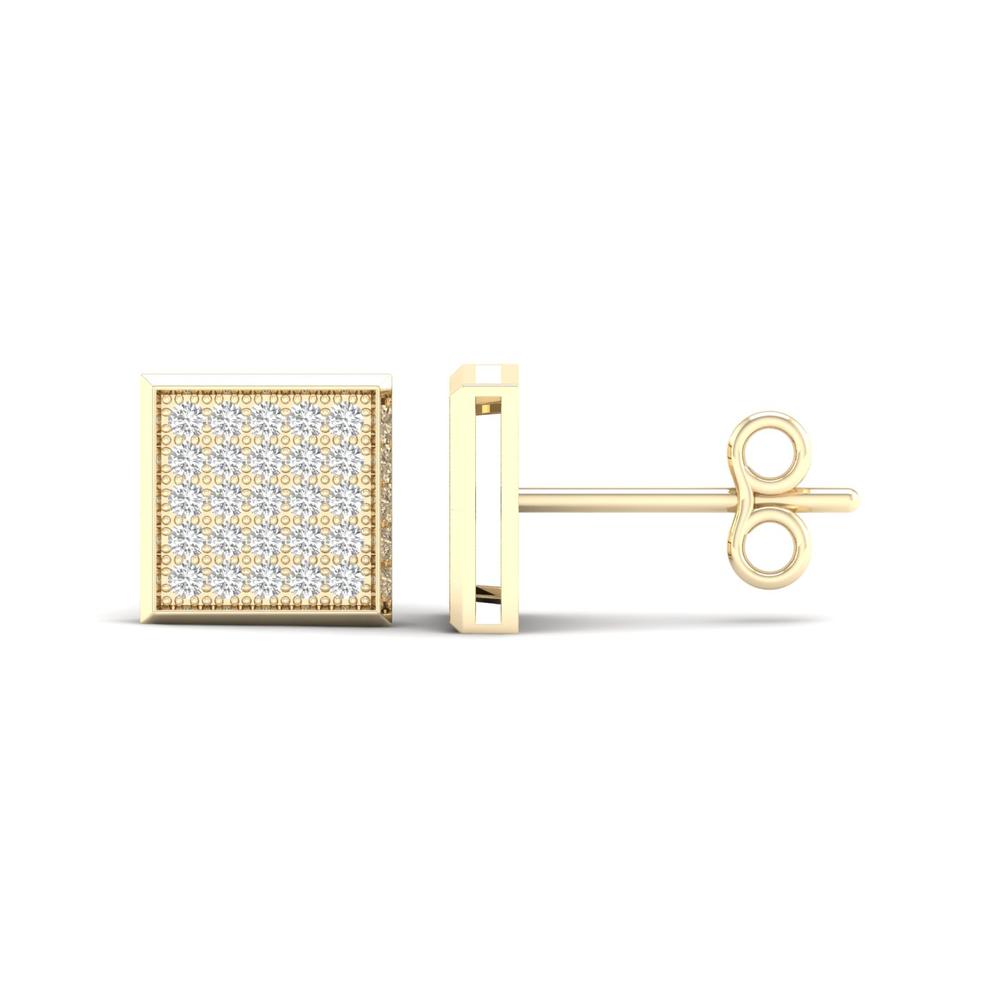 Dazzling 10K 0.15ct Diamond Earrings