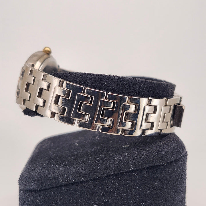 Anne Klein AK Women's Two-Tone Stainless Steel White Dial Link Quartz Watch
