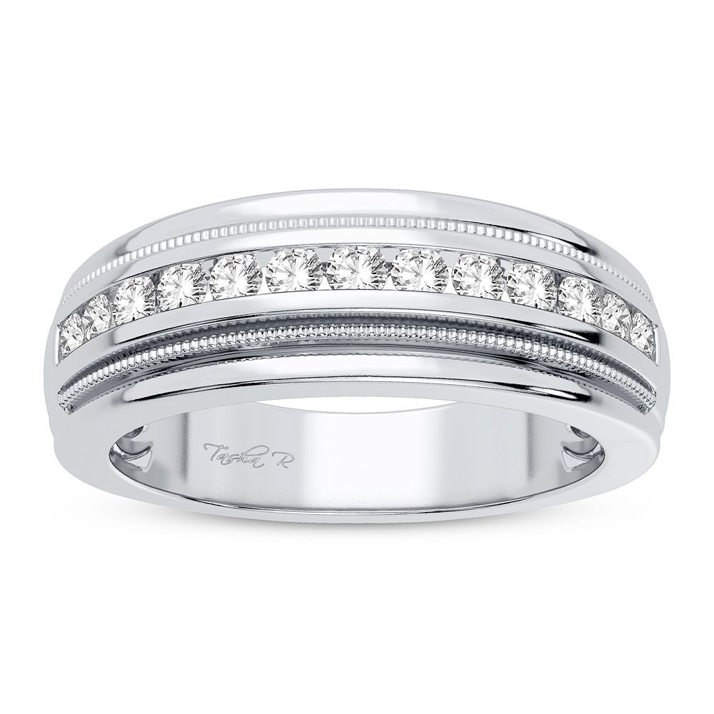 14K White Gold 0.50CT Diamond Band