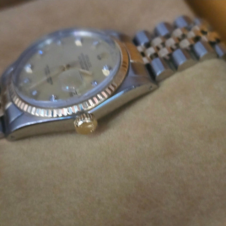 1982 Rolex Datejust 36 Ref 16013 18K/Steel Jubilee 14K Bezel
