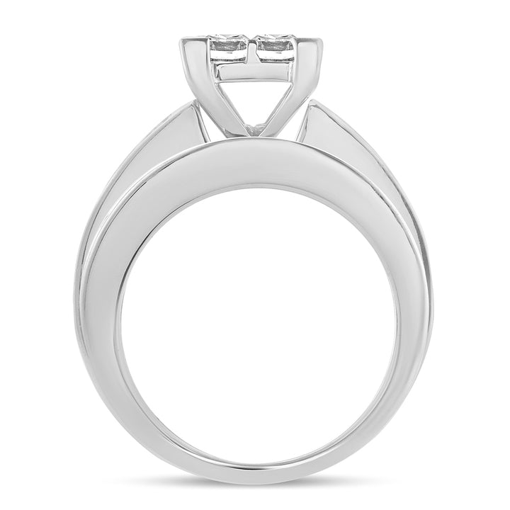 Sparkling 14k White Gold Lab Diamond Engagement Ring (0.33CT)
