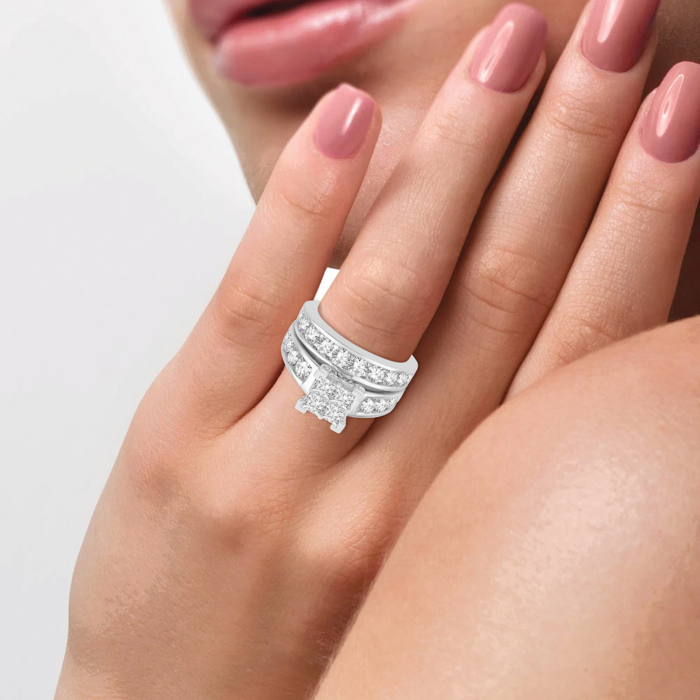 Sparkling 14k White Gold Lab Diamond Engagement Ring (0.33CT)