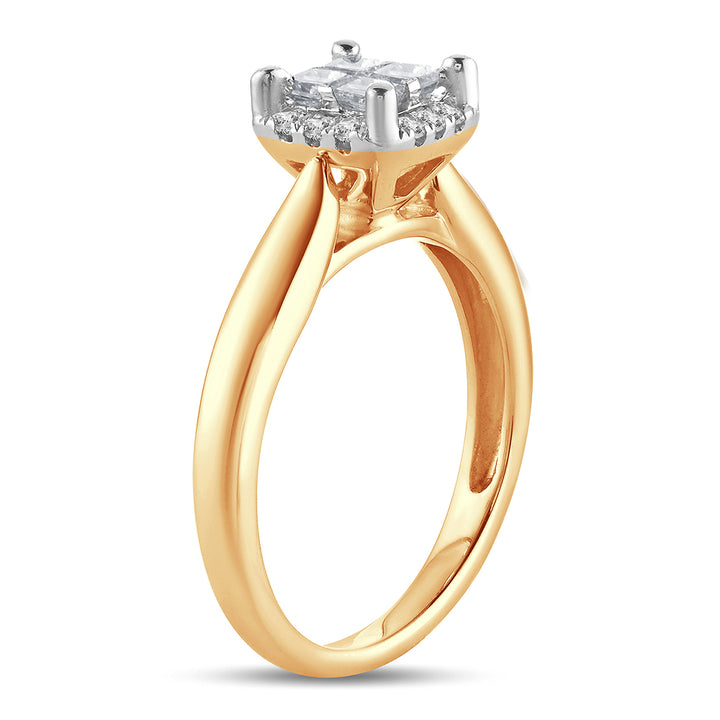 14k Yellow Gold Lab Diamond Engagement Ring - 0.50ct Brilliance