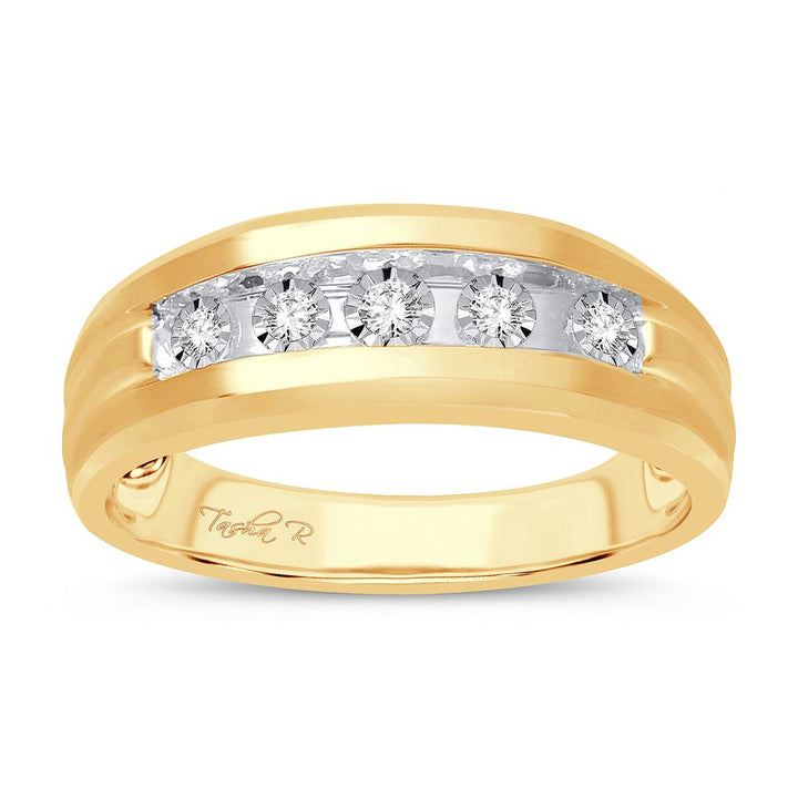 14K Yellow Gold 0.50CT Diamond Ring