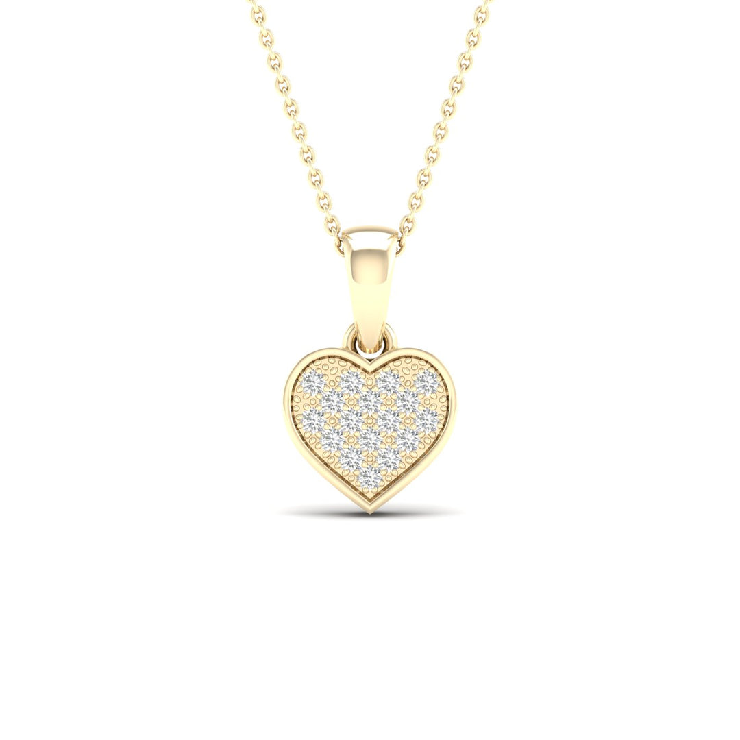 10K Yellow Gold 0.05CT Diamond Pendant