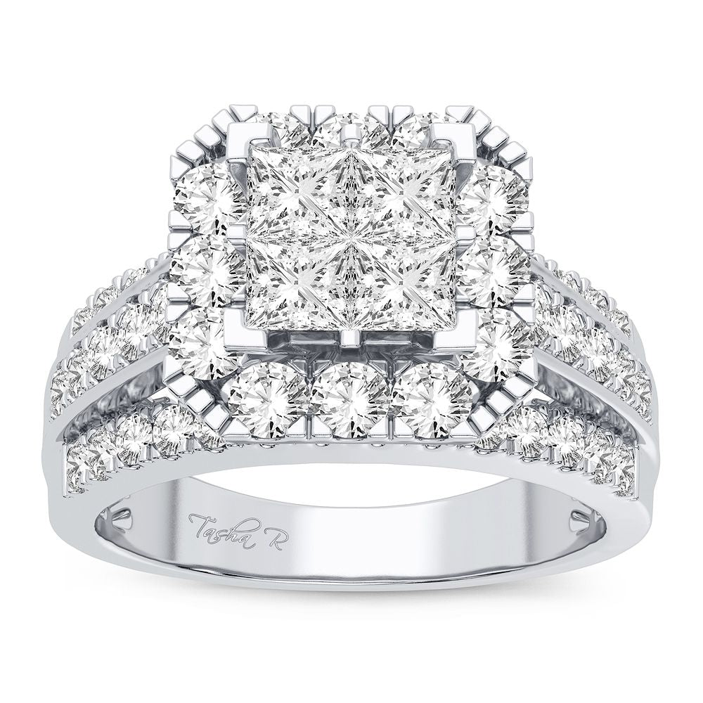 14K White Gold 2.00CT Diamond Ring