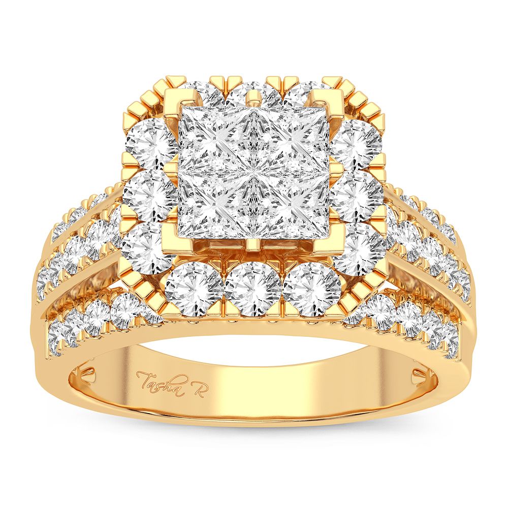 14K Yellow Gold 2.00CT Diamond Ring