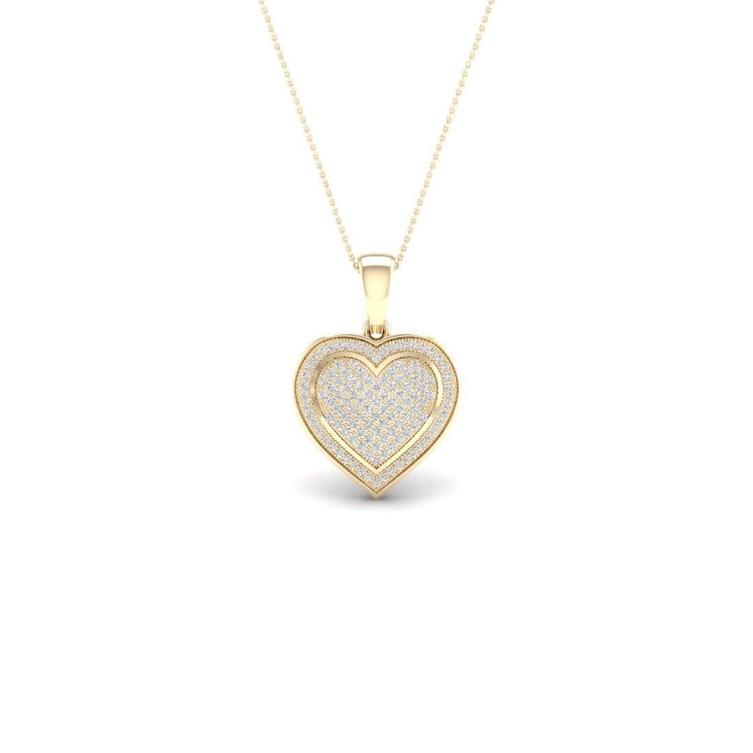 10K 0.33CT Diamond PEND