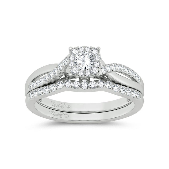 Timeless 14k White Gold Lab Diamond Bridal Ring (0.50ct)