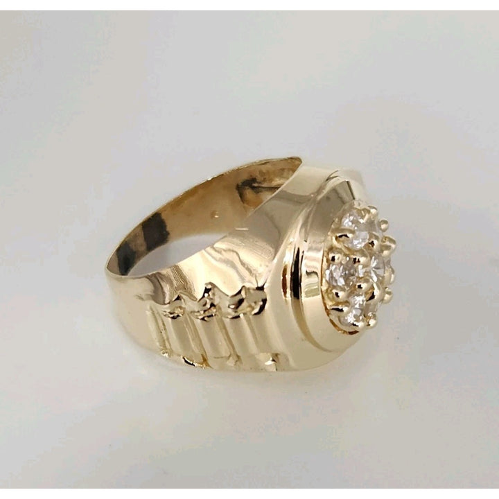 14k Yellow Gold Diamond Ring Size 9