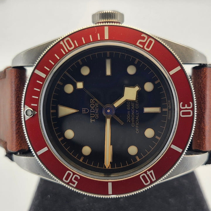 Tudor Black Bay Heritage Red Bezel Ref.79230R Leather Strap Watch Box