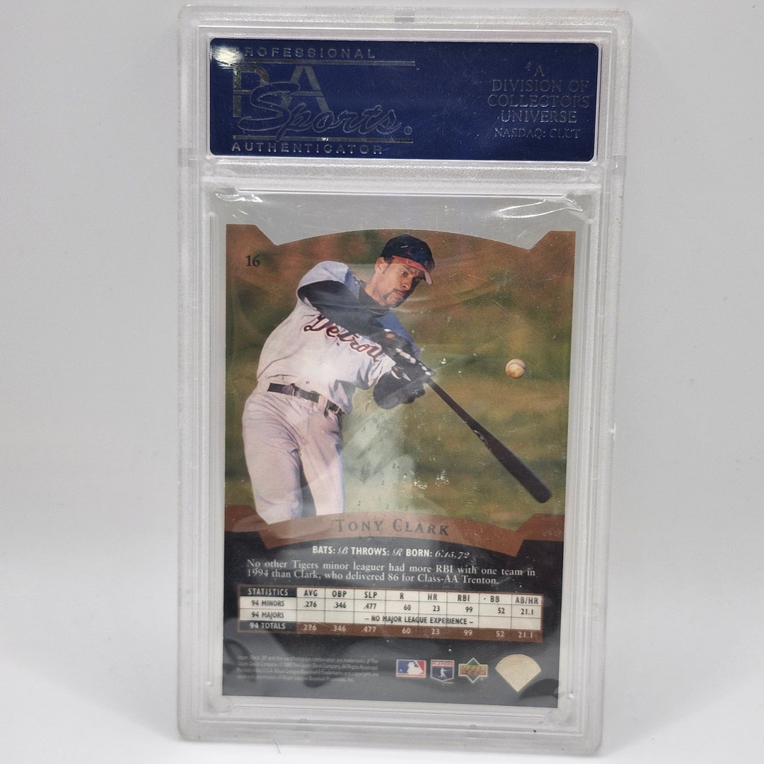1995 SP Tony Clark Premier Prospects Die-Cut #16 Detroit Tigers PSA 8 NM-MT