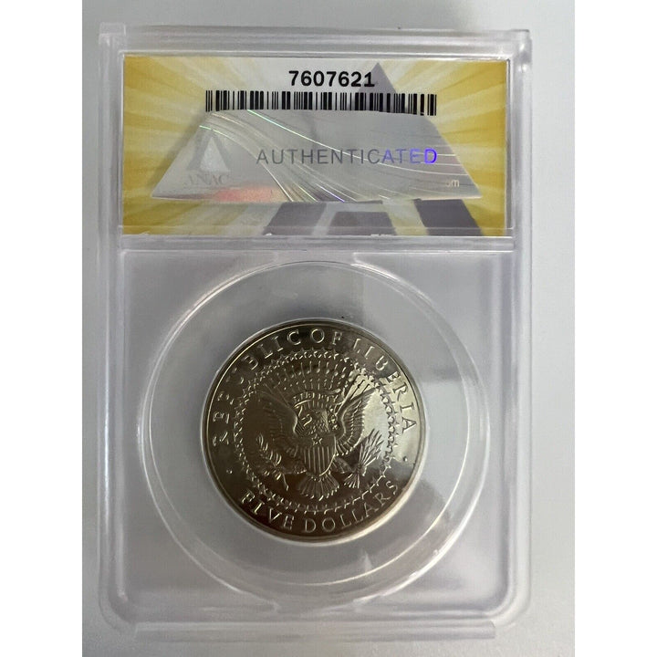 2000 $5 LIBERIA WILLIAM H TAFT MS 65 CAMEO ANACS