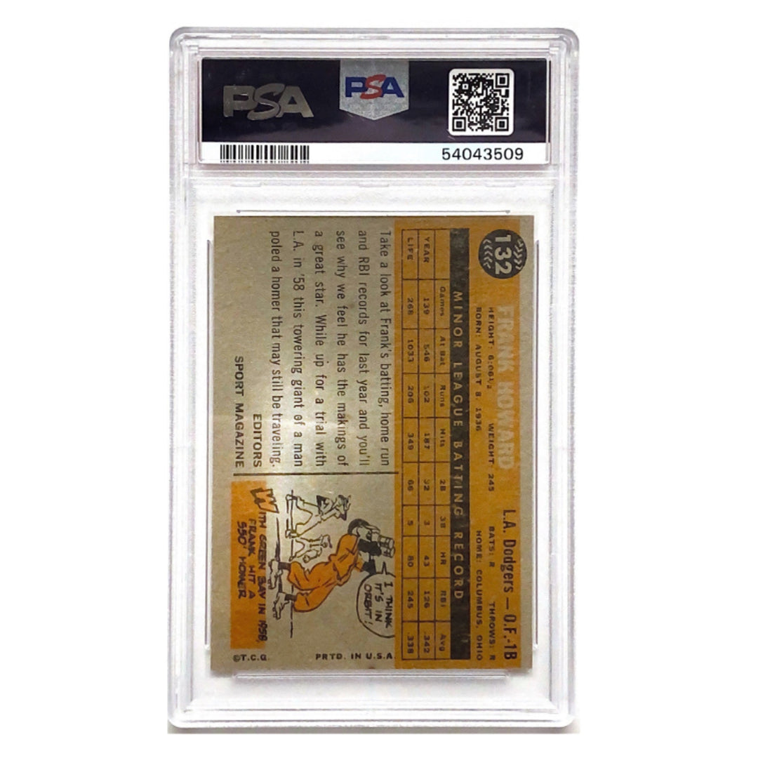 1960 Topps Frank Howard Rookie Star #132 PSA NM 7
