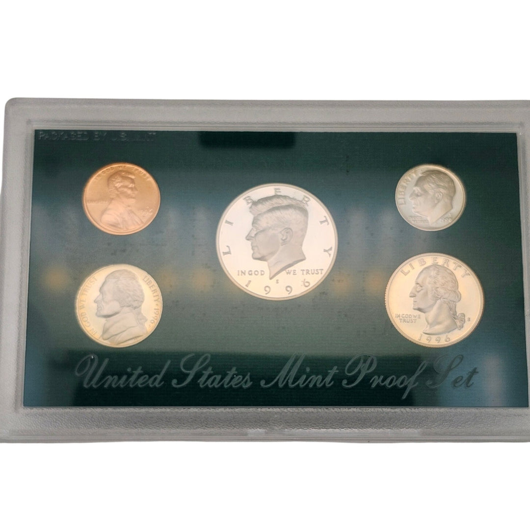1996-S United States Mint Proof Set 5-Piece Original Packaging OGP COA Black Box