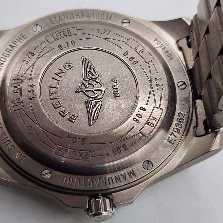 Breitling Aerospace Avantage E79362 Titanium Mens Watch - Short Bracelet, Pouch & Case