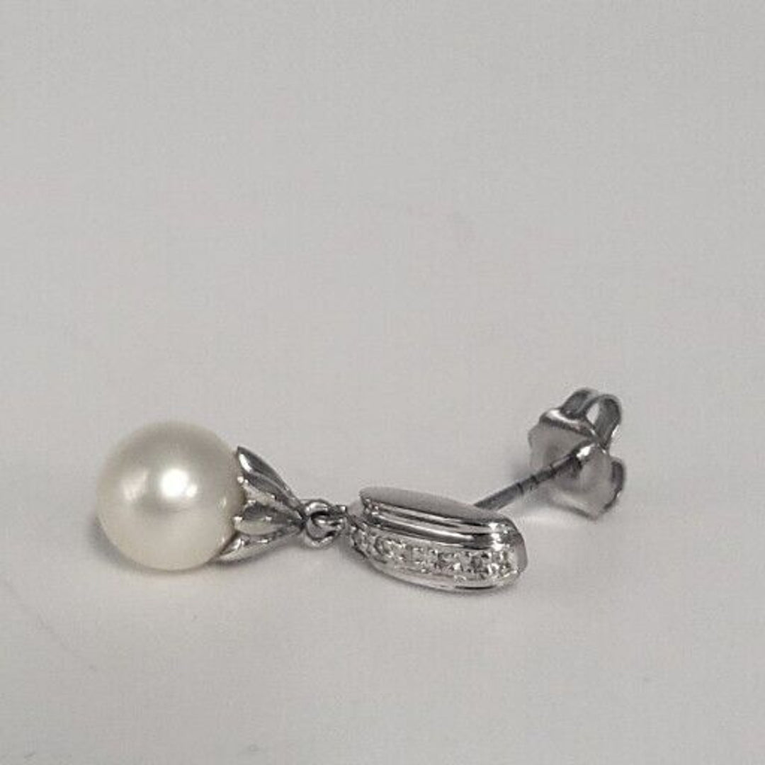 Natural Pearl 925 Sterling Silver Earrings & Pendant Set