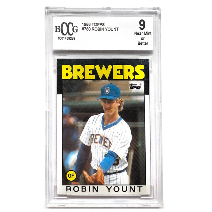 1986 #780 Topps Robin Yount BCCG 9 Near Mint or better