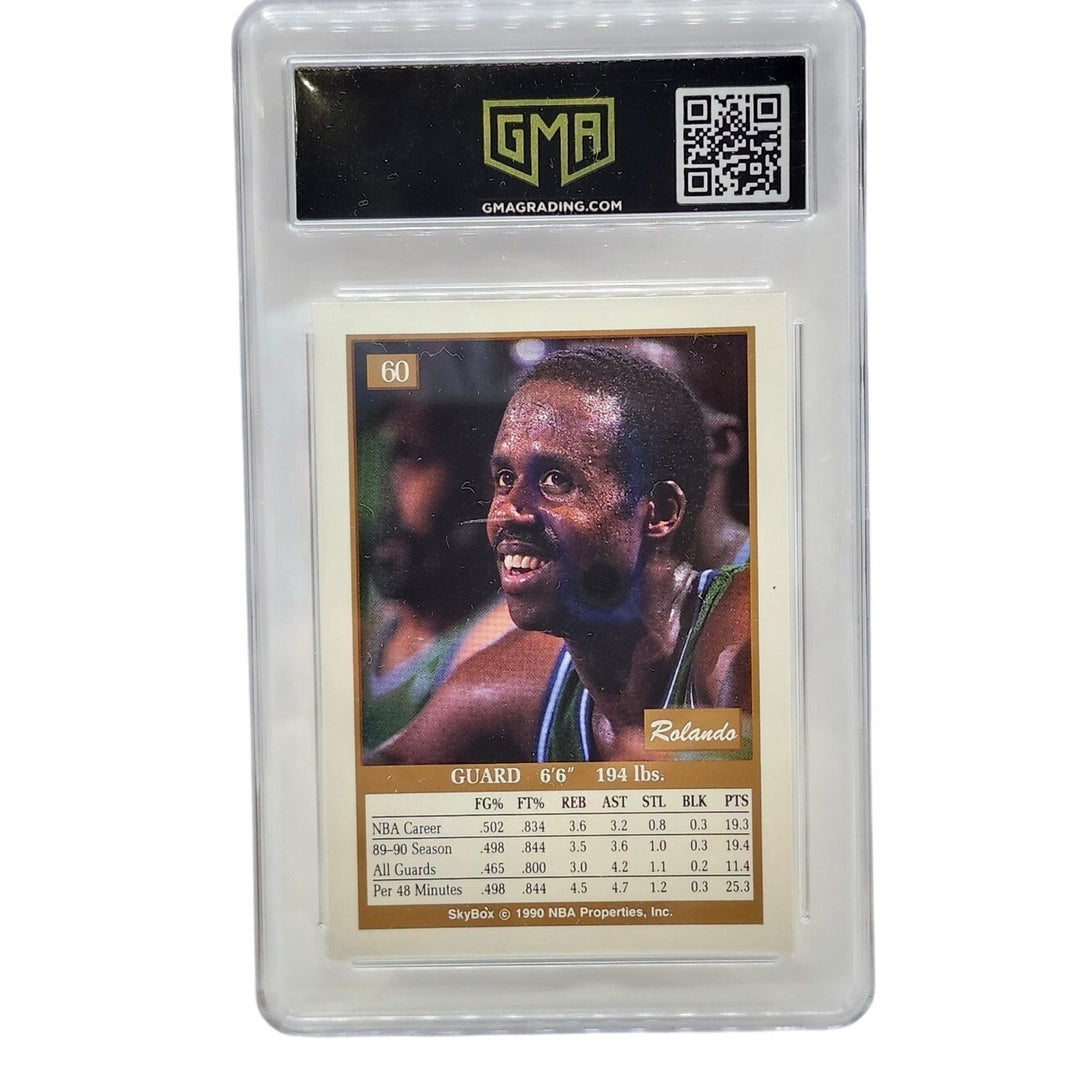 1990 SkyBox Rolando Blackman #60 Dallas Mavericks GMA 9 Mint Graded Basketball