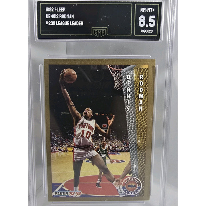 1992 Fleer #239 Dennis Rodman GMA NM-MT+ 8.5 LEAGUE LEADER