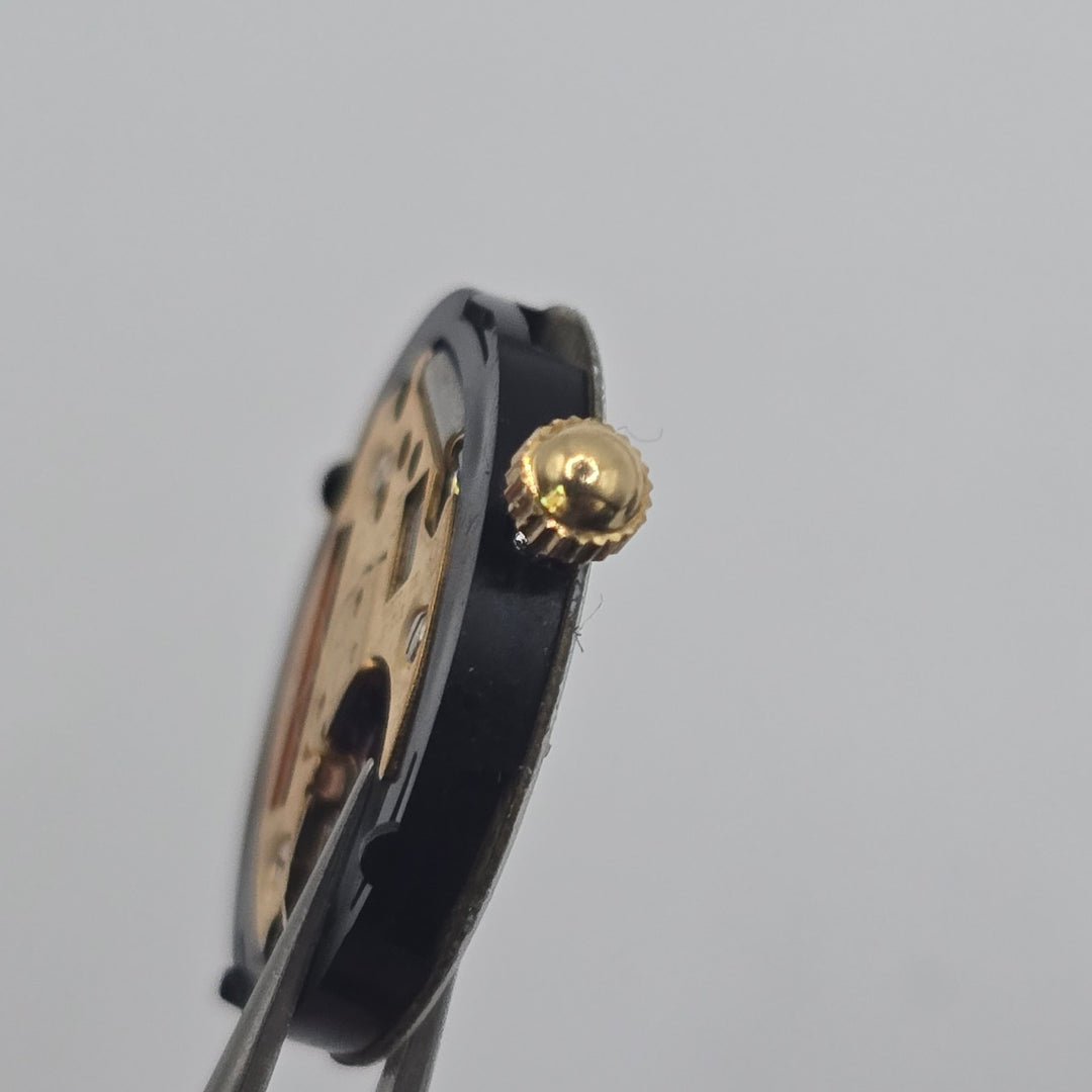 Lucien Piccard MOP Diamond Dial Swiss Quartz Movement 10K Gold Crown