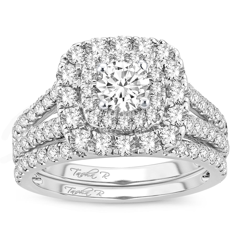 14K White Gold 2.00CT Diamond Bridal Ring