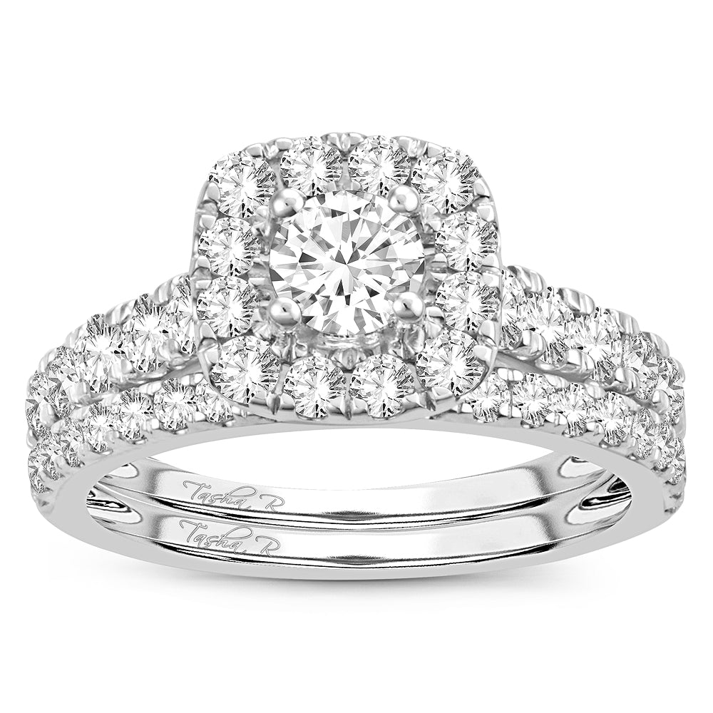 14K White Gold 2.00CT Diamond Bridal Ring