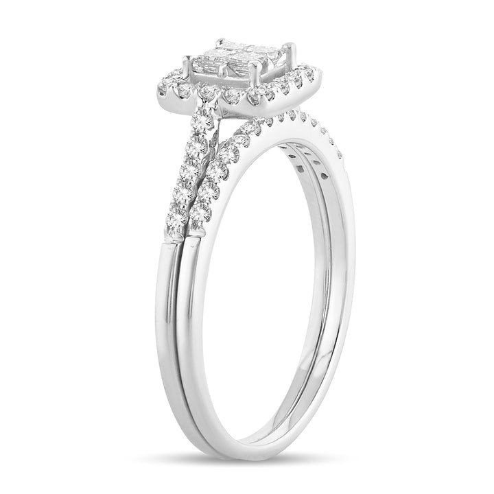 Brilliant 14k White Gold Lab Diamond Engagement Ring (0.60CT)