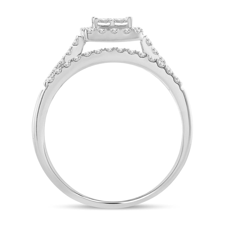 Brilliant 14k White Gold Lab Diamond Engagement Ring (0.60CT)