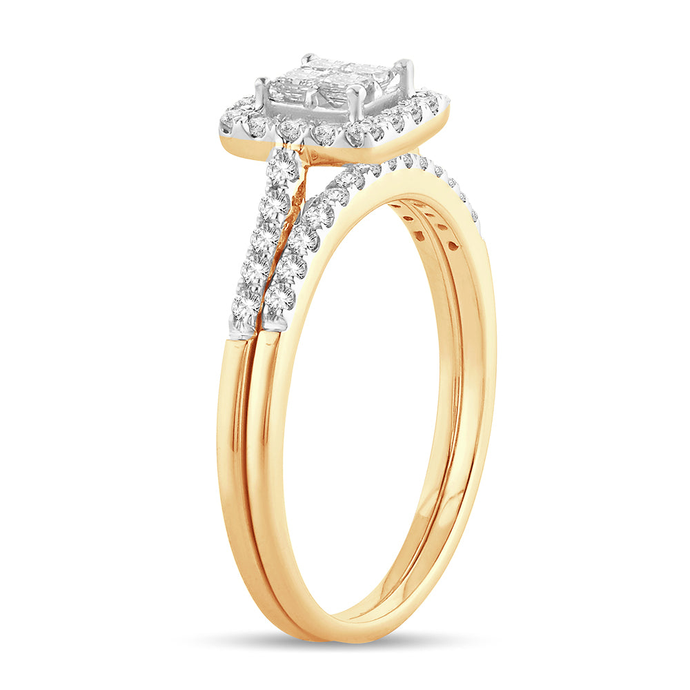 14K Yellow Gold Lab-Grown Diamond Engagement Ring (0.51CT)