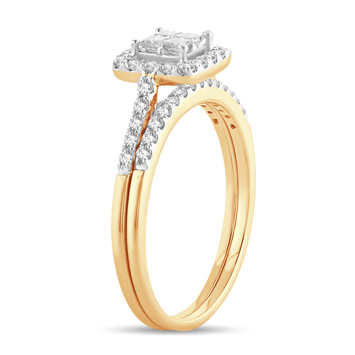 14K Yellow Gold Lab-Grown Diamond Engagement Ring (0.51CT)