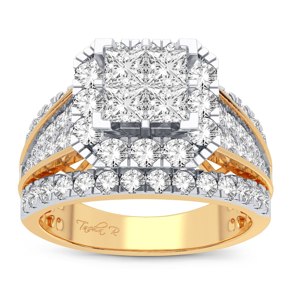 14K Yellow Gold 2.00CT Diamond Ring