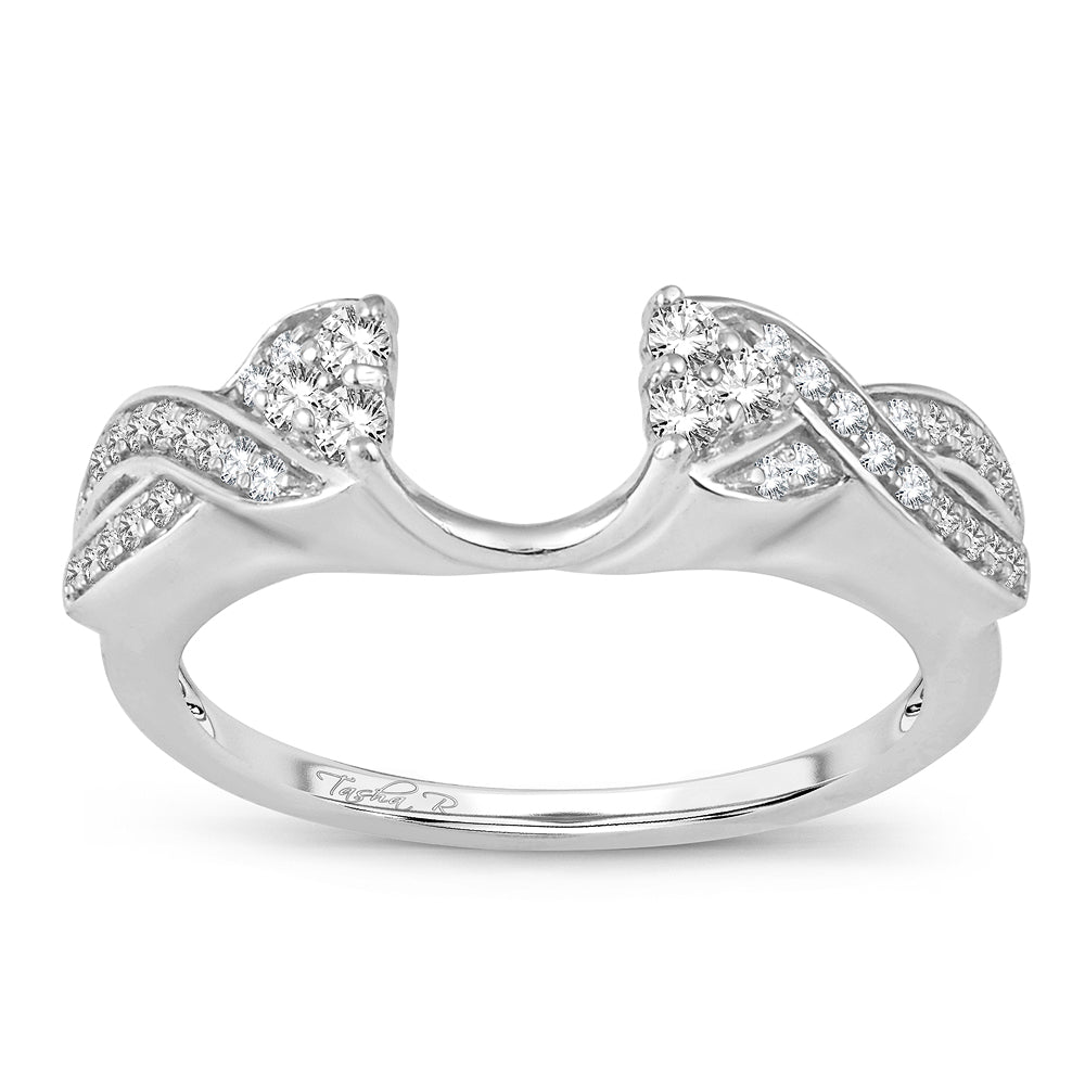 Elegant 14K  0.25CT  DIAMOND  RING GUARD.
