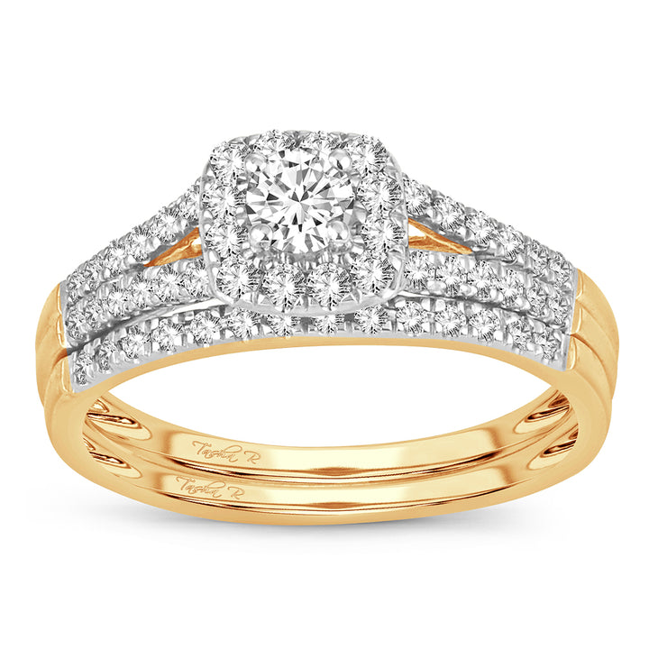 Timeless 14k Yellow Gold Lab Diamond Engagement Ring (0.51CT)