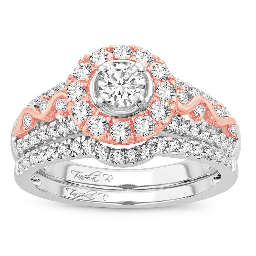 Romantic 14k Rose Gold Lab Diamond Engagement Ring (1.01CT)
