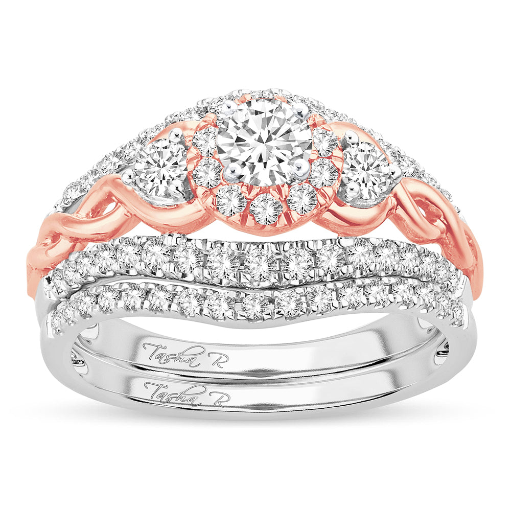 Romantic 14k Rose Gold Lab Diamond Engagement Ring (1.01CT)