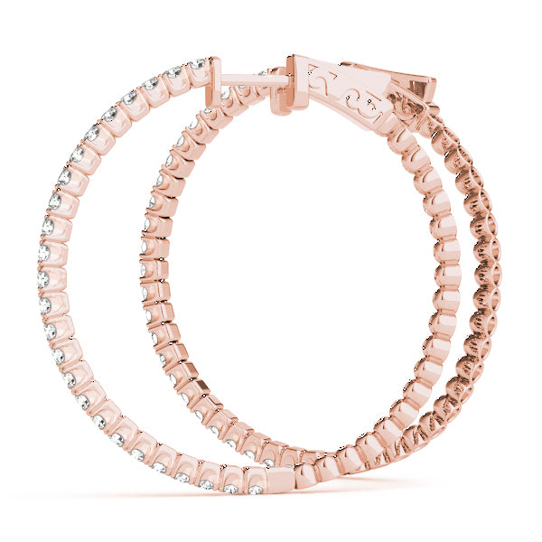 14K Rose Gold Round Diamond Fashion Ring