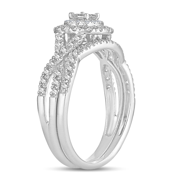 Timeless 14k White Gold Lab Diamond Engagement Ring (0.50ct)