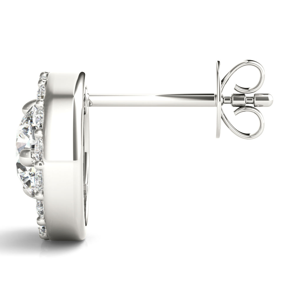 Diamond Round Multi-Stone Earrings