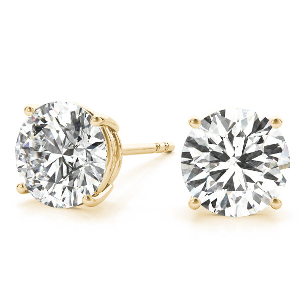 14K Yellow Gold 0.75 CTTW Lab Diamond Studs