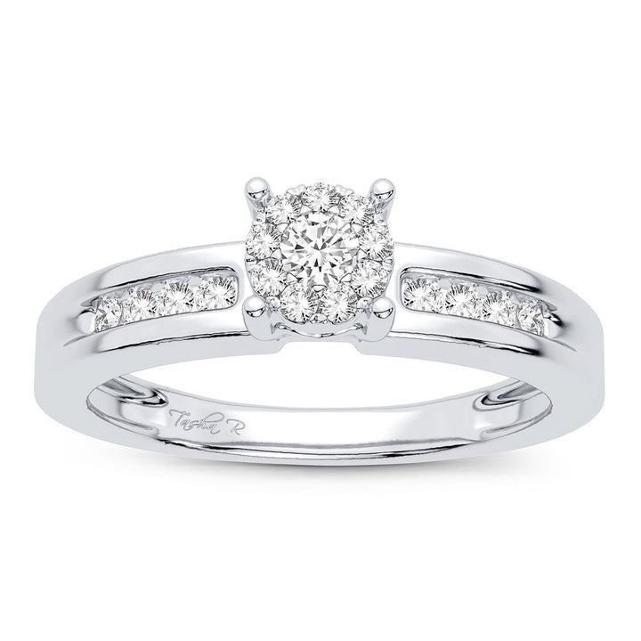 Brilliant 14k White Gold Lab Diamond Engagement Ring (0.25CT)