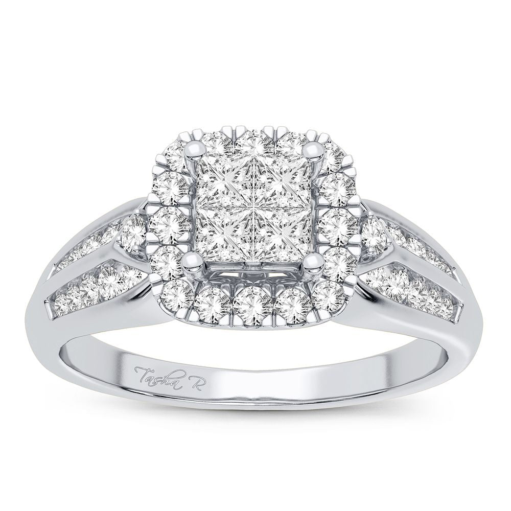 Brilliant 14k White Gold Lab Diamond Engagement Ring (0.60CT)