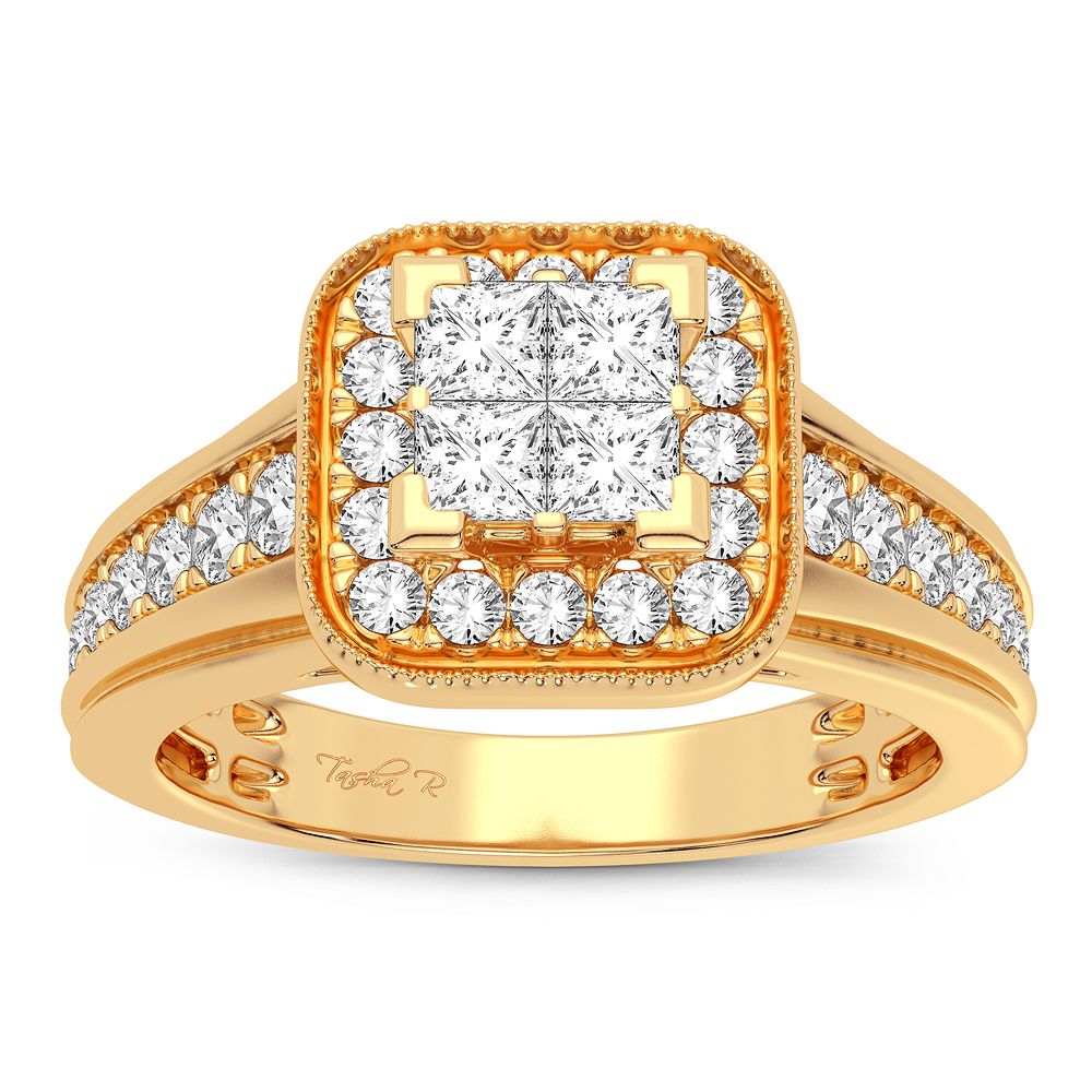 14k Yellow Gold Lab Diamond Engagement Ring (0.71CT)