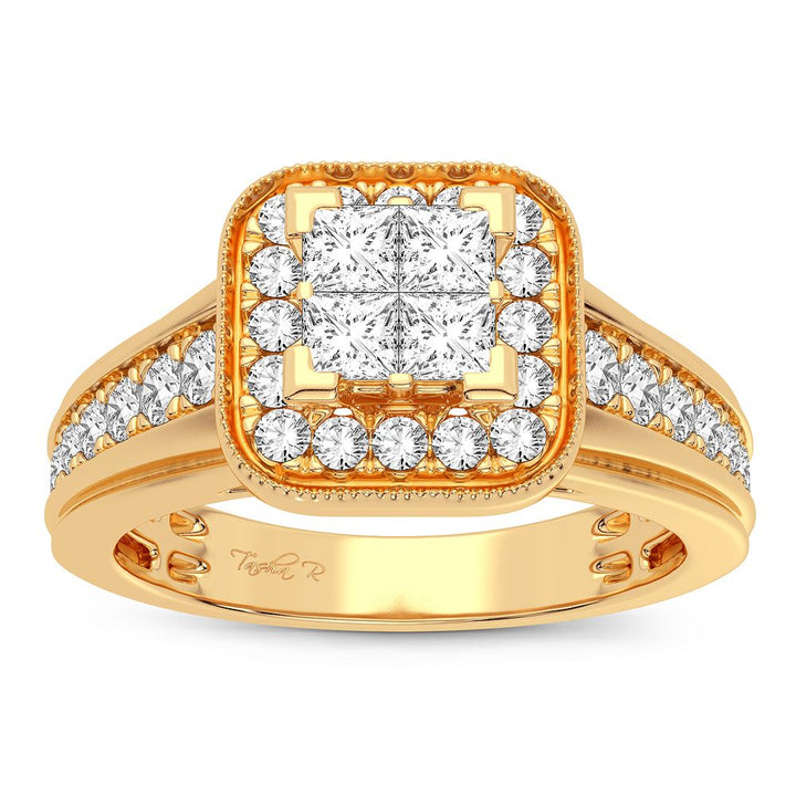 14k Yellow Gold Lab Diamond Engagement Ring (0.71CT)