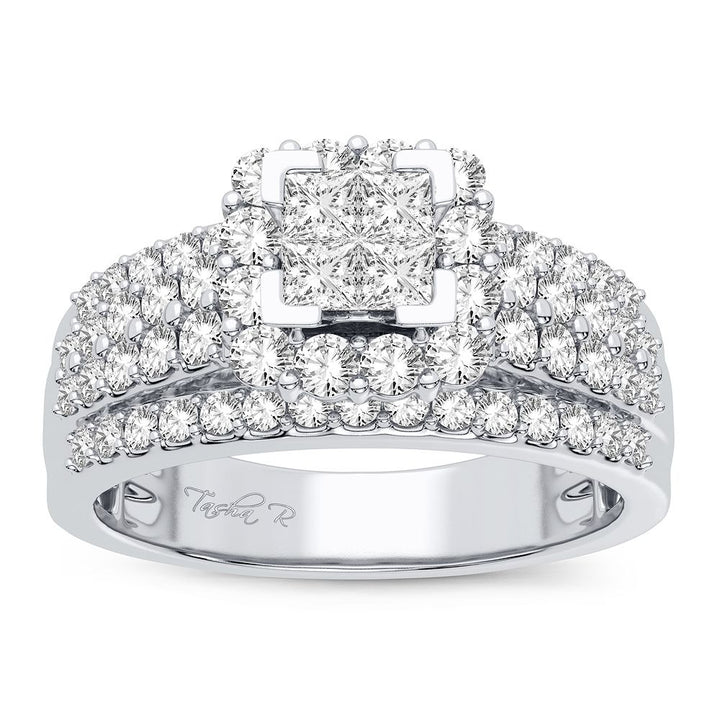 Sparkling 1CT Lab Diamond Ring in Classic White Gold