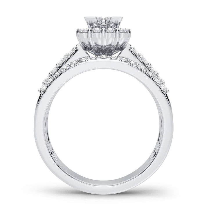 Sparkling 1CT Lab Diamond Ring in Classic White Gold