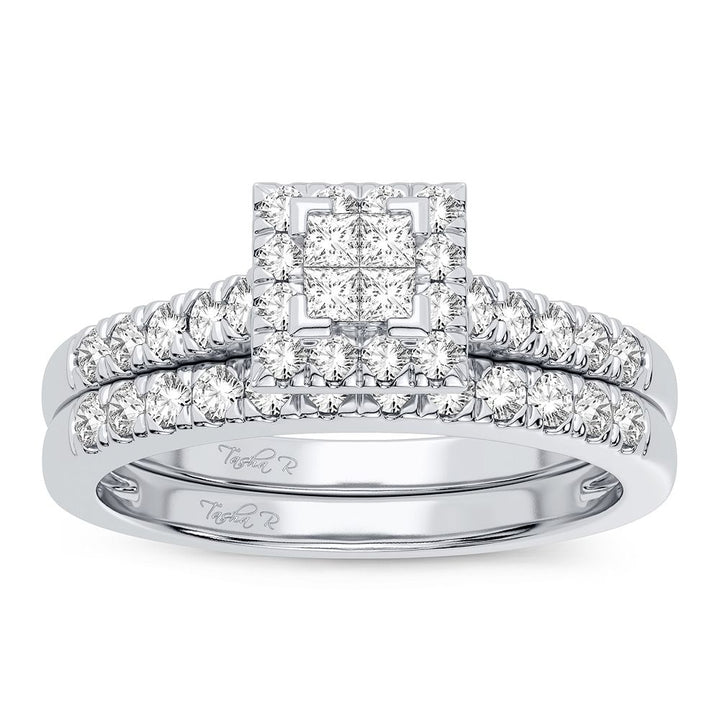 Elegant 10k White Gold 0.50CT Lab Diamond Engagement Ring